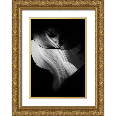 Mystery Gold Ornate Wood Framed Art Print with Double Matting by Kovacevic, Mirjana