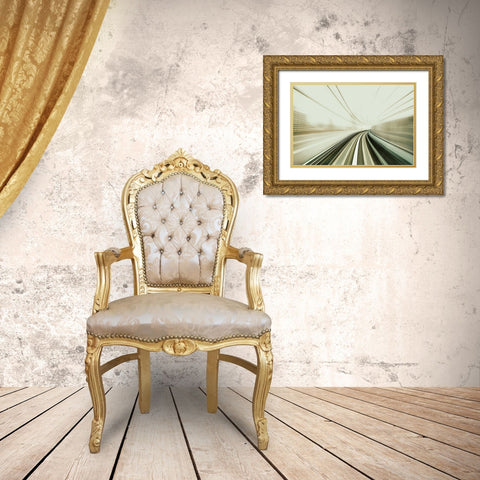 Untitled Gold Ornate Wood Framed Art Print with Double Matting by Eichelberg, Amnon