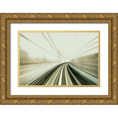 Untitled Gold Ornate Wood Framed Art Print with Double Matting by Eichelberg, Amnon