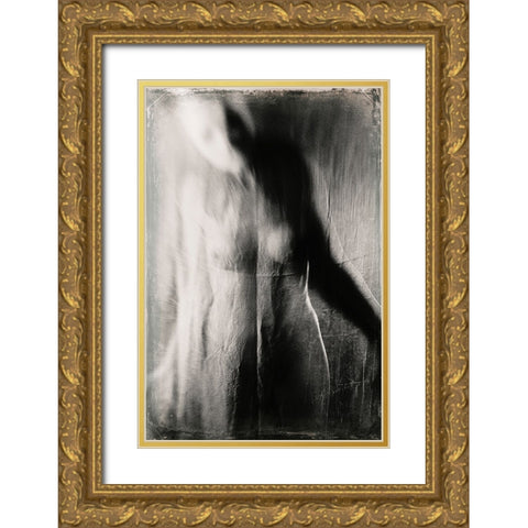 Untitled Gold Ornate Wood Framed Art Print with Double Matting by Bousca, Bogdan