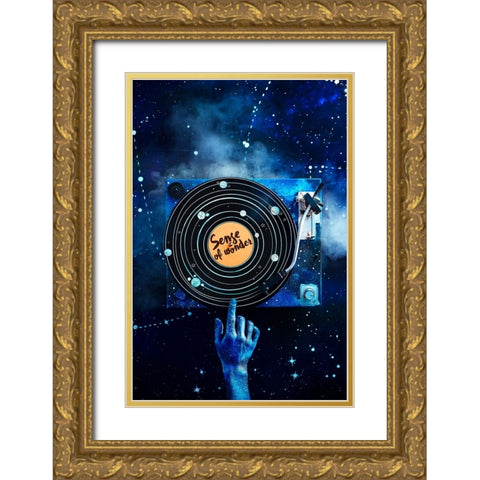 Wanderlust Gold Ornate Wood Framed Art Print with Double Matting by Belenko, Dina