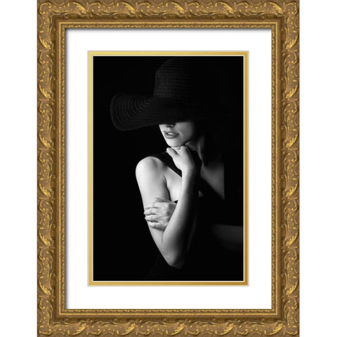 Untitled Gold Ornate Wood Framed Art Print with Double Matting by Kostadinov, Bobby
