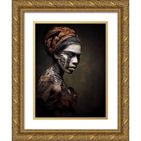 From Another Time Gold Ornate Wood Framed Art Print with Double Matting by Siegart