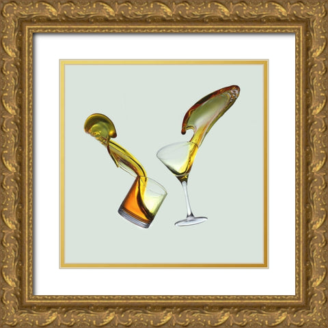 Argument Gold Ornate Wood Framed Art Print with Double Matting by Rahayu, Ganjar