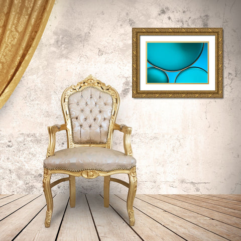 Oil And Water Gold Ornate Wood Framed Art Print with Double Matting by Disher, Mandy