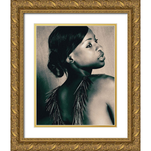 Sguardo Gold Ornate Wood Framed Art Print with Double Matting by Affolti, Giordano