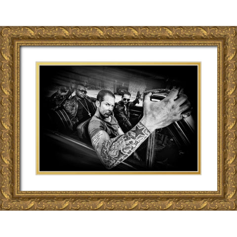 Good Criminals Gold Ornate Wood Framed Art Print with Double Matting by Affolti, Giordano