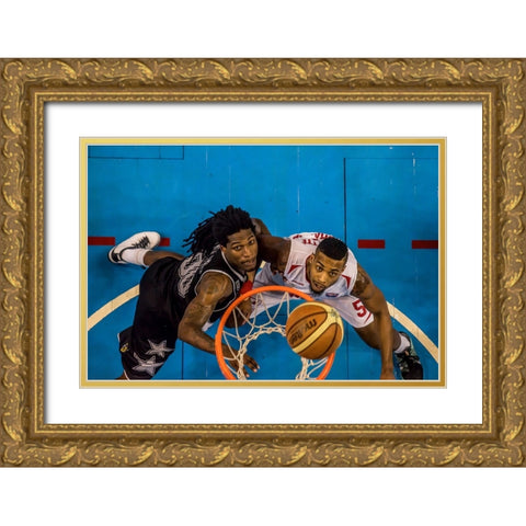 In! Gold Ornate Wood Framed Art Print with Double Matting by D. Pop, Ovi