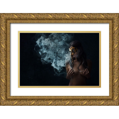 Carnivale Series 10 Gold Ornate Wood Framed Art Print with Double Matting by Benvenuti, Laura
