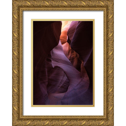 Textures And Tones Gold Ornate Wood Framed Art Print with Double Matting by Macua, Gerald