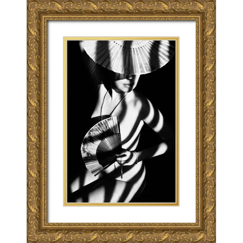 Untitled Gold Ornate Wood Framed Art Print with Double Matting by Faletkin, Mikhail
