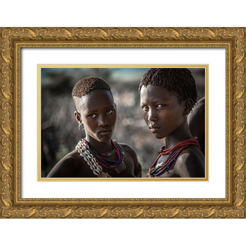 The Look Gold Ornate Wood Framed Art Print with Double Matting by Wride, Linda