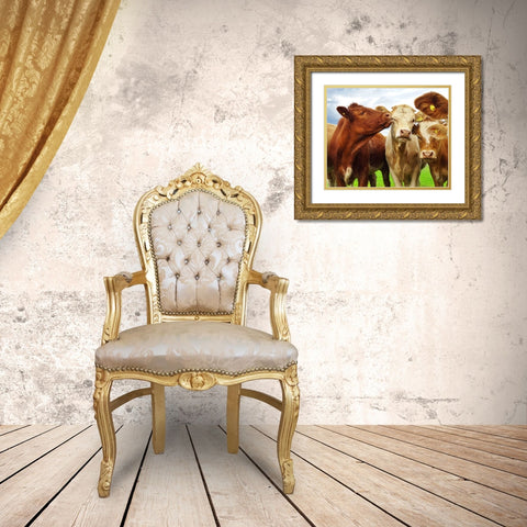Pre Shoot Gold Ornate Wood Framed Art Print with Double Matting by Clark, Ray