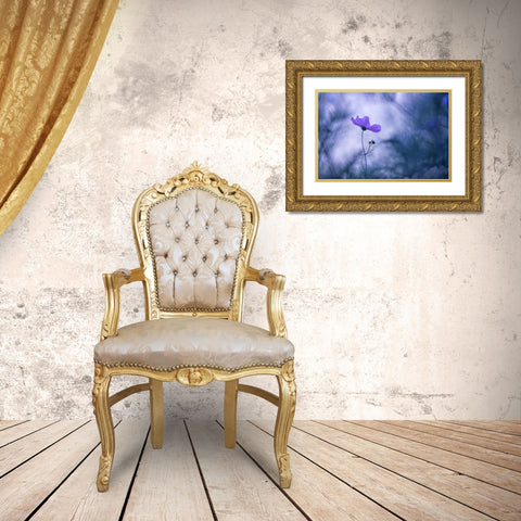 Blue Dream Gold Ornate Wood Framed Art Print with Double Matting by Hullot Scalvenzi, Benjamine