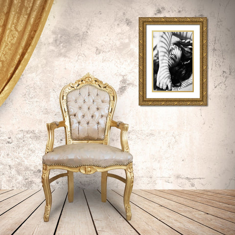 Hase Gold Ornate Wood Framed Art Print with Double Matting by Washimi, Masatoshi