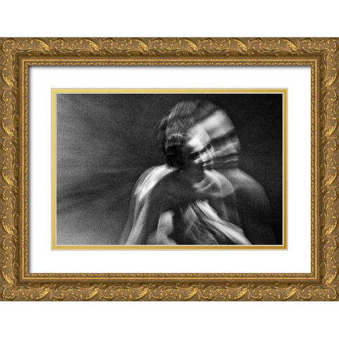Untitled Gold Ornate Wood Framed Art Print with Double Matting by Bousca, Bogdan