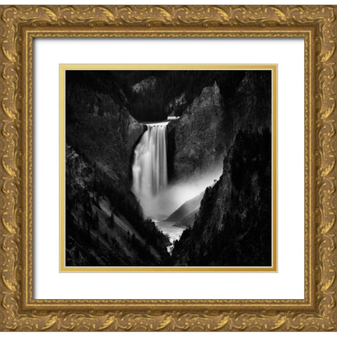 Falling Rivers Gold Ornate Wood Framed Art Print with Double Matting by Depaepe, Yvette