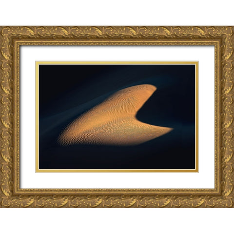 Real Heart In The Desert Gold Ornate Wood Framed Art Print with Double Matting by Behzad, Majid