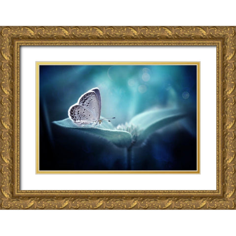 In Serenity Gold Ornate Wood Framed Art Print with Double Matting by Maududdin, Fauzan