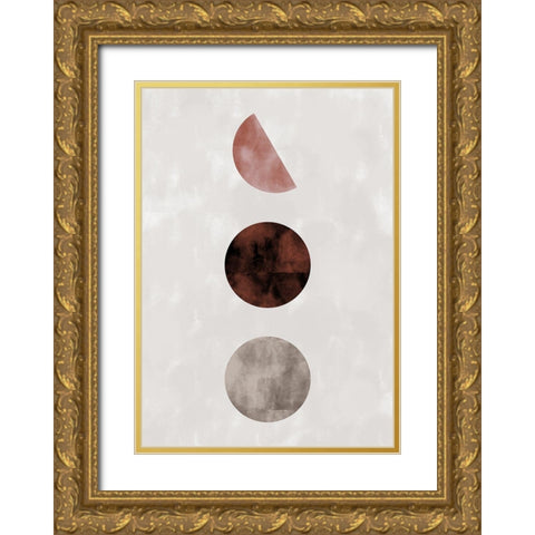 Geo Amigos Gold Ornate Wood Framed Art Print with Double Matting by 1x Studio II