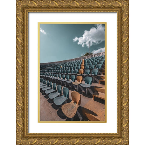 DonT Be Alone Gold Ornate Wood Framed Art Print with Double Matting by hishamtwhed