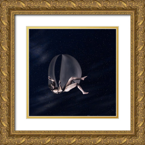 Abeyance Gold Ornate Wood Framed Art Print with Double Matting by K. Schoeps, Axel