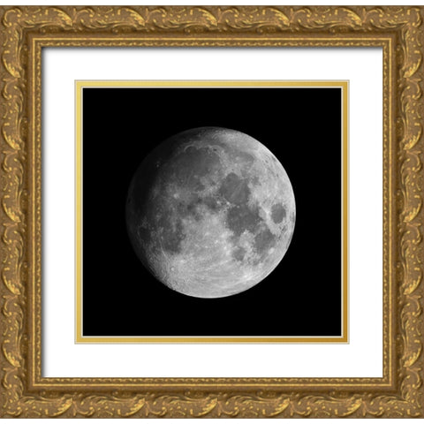 Moon Gold Ornate Wood Framed Art Print with Double Matting by Dayag, David