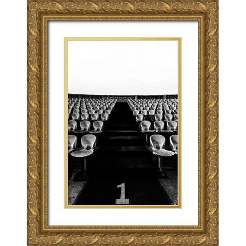 Untitled Gold Ornate Wood Framed Art Print with Double Matting by Hishamtwhed