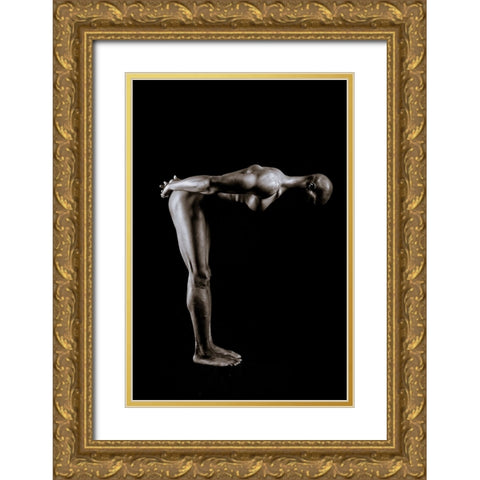 K.E.V Gold Ornate Wood Framed Art Print with Double Matting by Huber, Markus