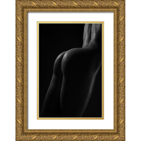 Body Lines Gold Ornate Wood Framed Art Print with Double Matting by Anton, Rostovskiy