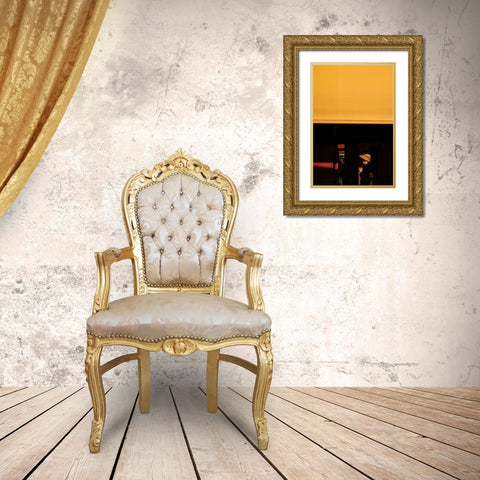 Plaza Mayor Gold Ornate Wood Framed Art Print with Double Matting by Amare, Bego