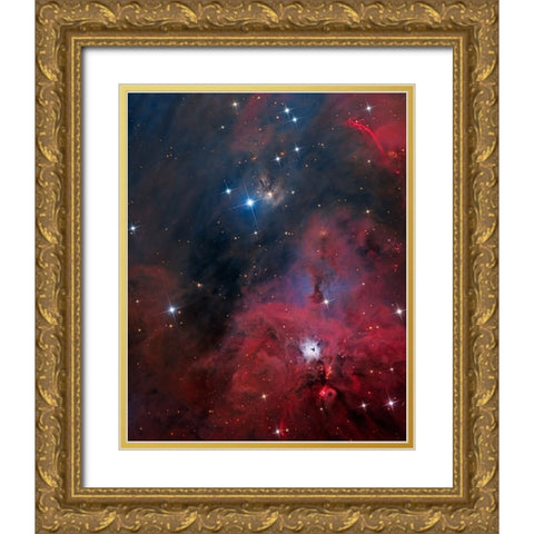 Ngc 1999 Gold Ornate Wood Framed Art Print with Double Matting by Chander, Vikas