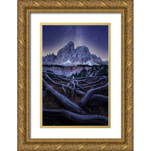 Wurzjoch Gold Ornate Wood Framed Art Print with Double Matting by Ilkovic, David