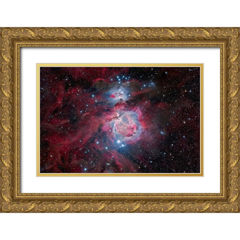 Orion Gold Ornate Wood Framed Art Print with Double Matting by Chander, Vikas