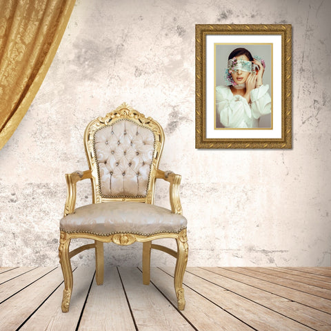 my passion Gold Ornate Wood Framed Art Print with Double Matting by Amar, Yoni