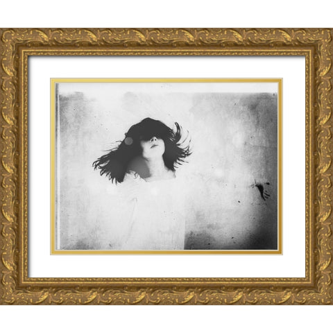 Soul Dance Gold Ornate Wood Framed Art Print with Double Matting by Margau, Delphine