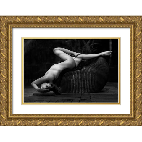 Minh-Ly, Noosa 2018 Gold Ornate Wood Framed Art Print with Double Matting by Fritz, Ray