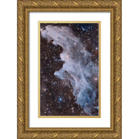 The Witch Head Nebula Gold Ornate Wood Framed Art Print with Double Matting by Chander, Vikas