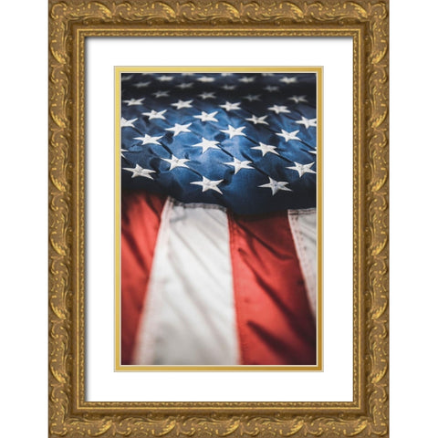 Old Glory Gold Ornate Wood Framed Art Print with Double Matting by Mossholder, Tim