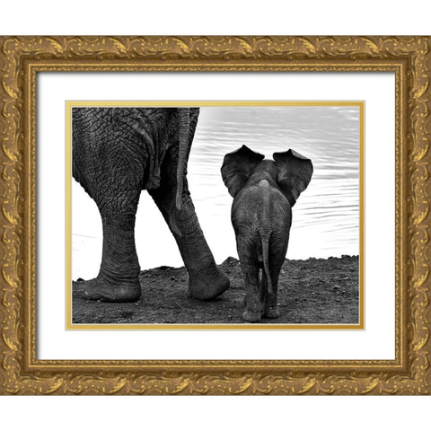 Together Gold Ornate Wood Framed Art Print with Double Matting by Oberai, Jassi