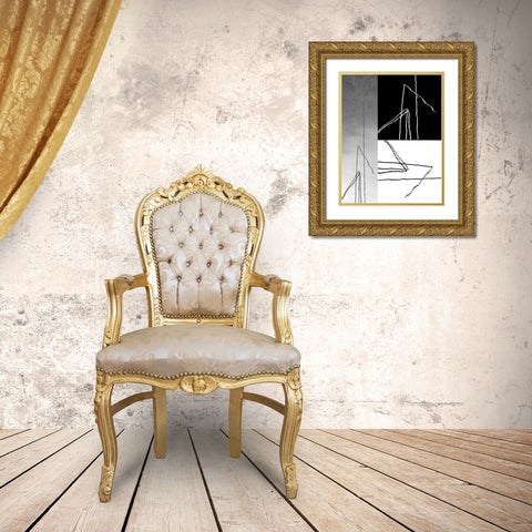 untitled Gold Ornate Wood Framed Art Print with Double Matting by Lieb, Dorothee