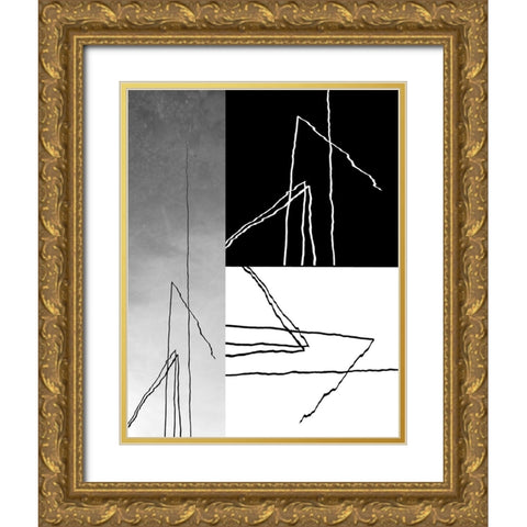 untitled Gold Ornate Wood Framed Art Print with Double Matting by Lieb, Dorothee