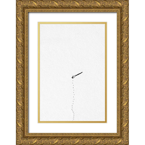 Yeti Gold Ornate Wood Framed Art Print with Double Matting by Cederberg, Marcus