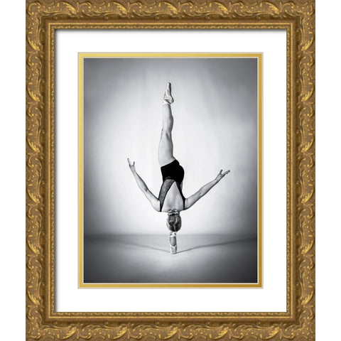Balance Gold Ornate Wood Framed Art Print with Double Matting by Pentony MA, Pauline