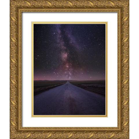 Way To Milky Way Gold Ornate Wood Framed Art Print with Double Matting by Ilkovic, David