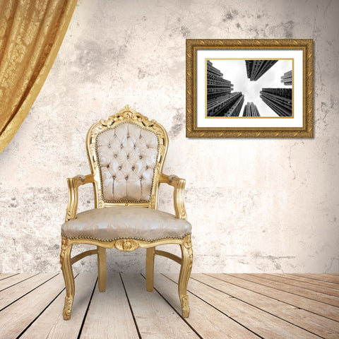 Urban Elements Gold Ornate Wood Framed Art Print with Double Matting by Makoto, Sasaki