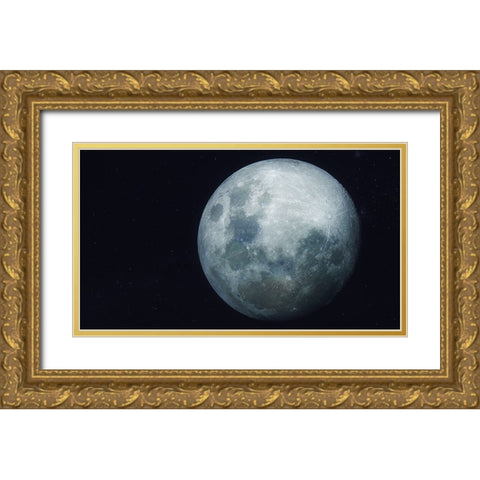 Lunar Dream Gold Ornate Wood Framed Art Print with Double Matting by Taransohal