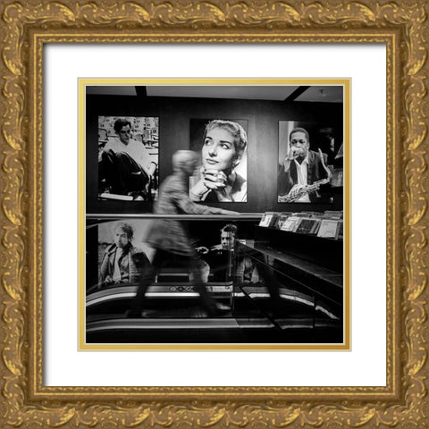 The Wall Of Fame Gold Ornate Wood Framed Art Print with Double Matting by Parola, Roberto