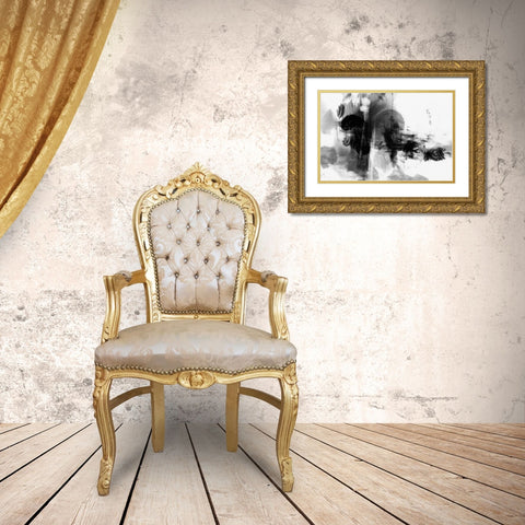 Mono Wild Gold Ornate Wood Framed Art Print with Double Matting by 1x Studio II