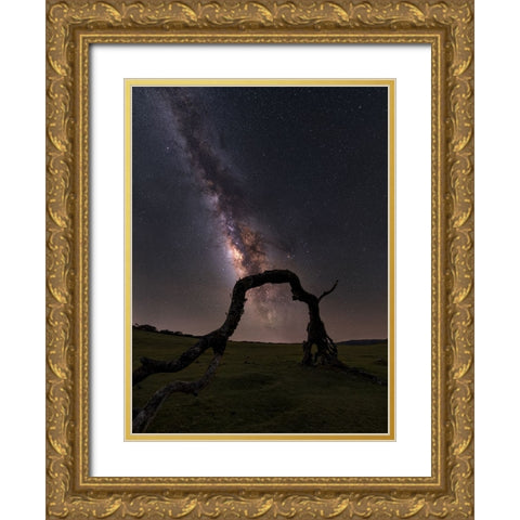 The Old Man Gold Ornate Wood Framed Art Print with Double Matting by Smid Master, Jan